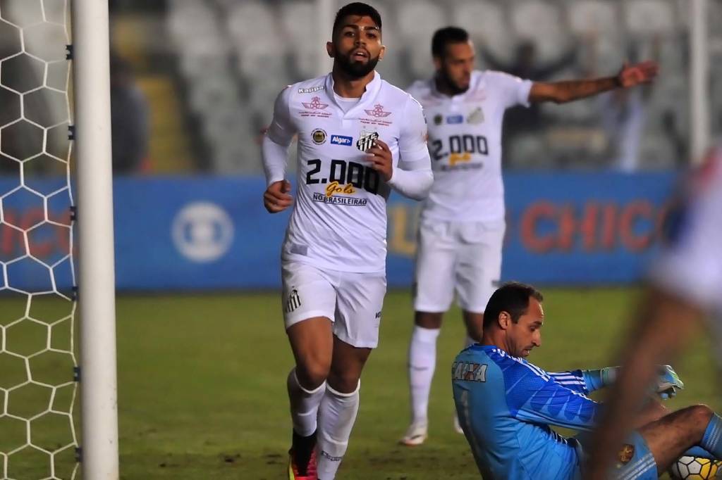 Gabriel voltou balançando as redes (Foto: Ivan Storti/Santos FC)