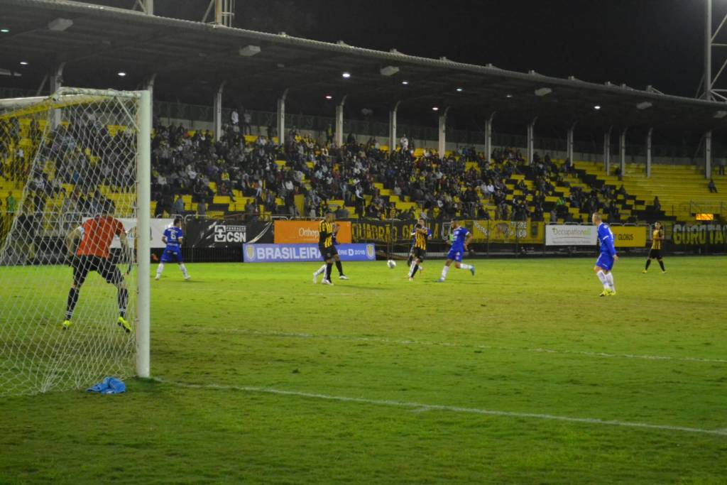 O Voltaço venceu com gol de Jorge Luiz (Foto: Thiciane Cardial/Volta Redonda)
