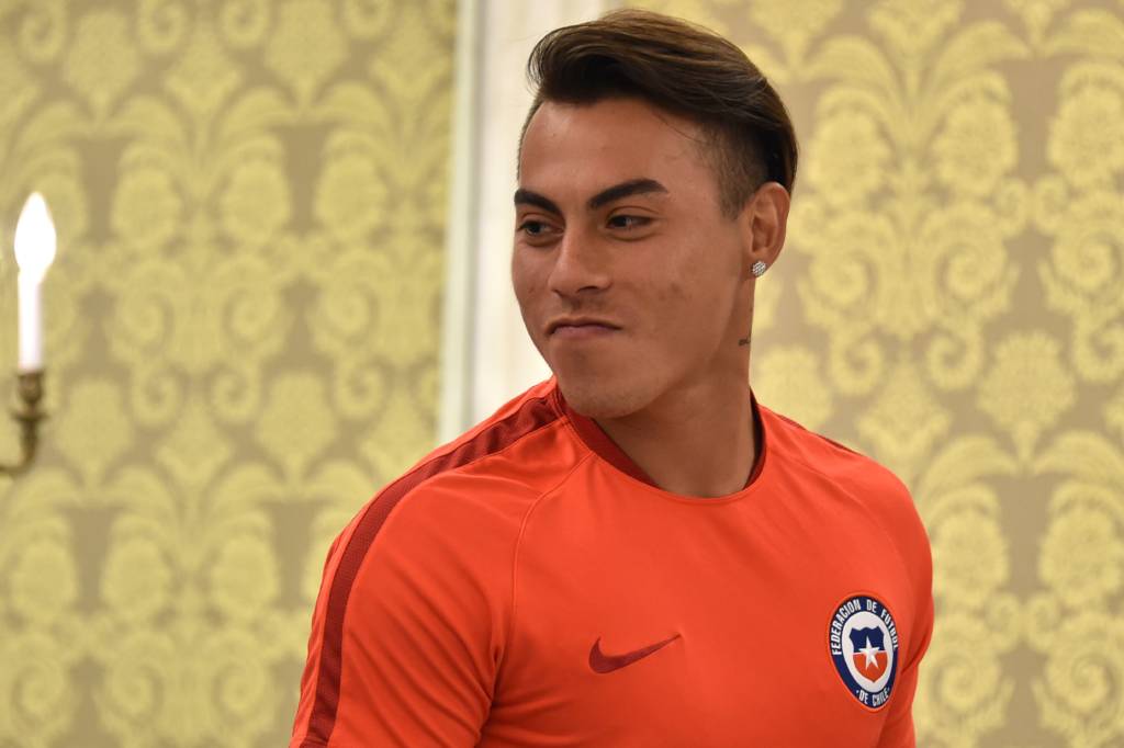 Vargas marcou quatro dos sete gols do Chile sobre o México (foto: Nelson Almeida/AFP)