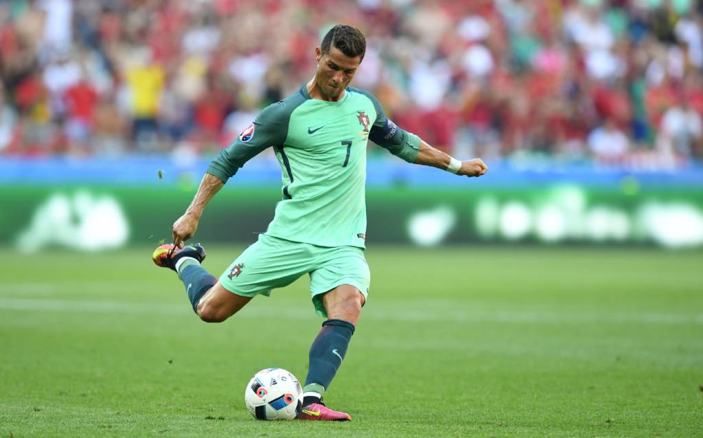 Cristiano Ronaldo desencantou no último jogo da primeira fase, contra a Hungria (Foto: Francisco Leong/AFP)