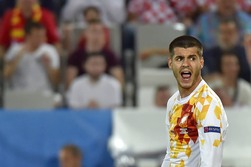 O próximo compromisso de Morata na Eurocopa é contra a Itália, na segunda-feira, pelas oitavas de final (Foto: Loic Venance/AFP)