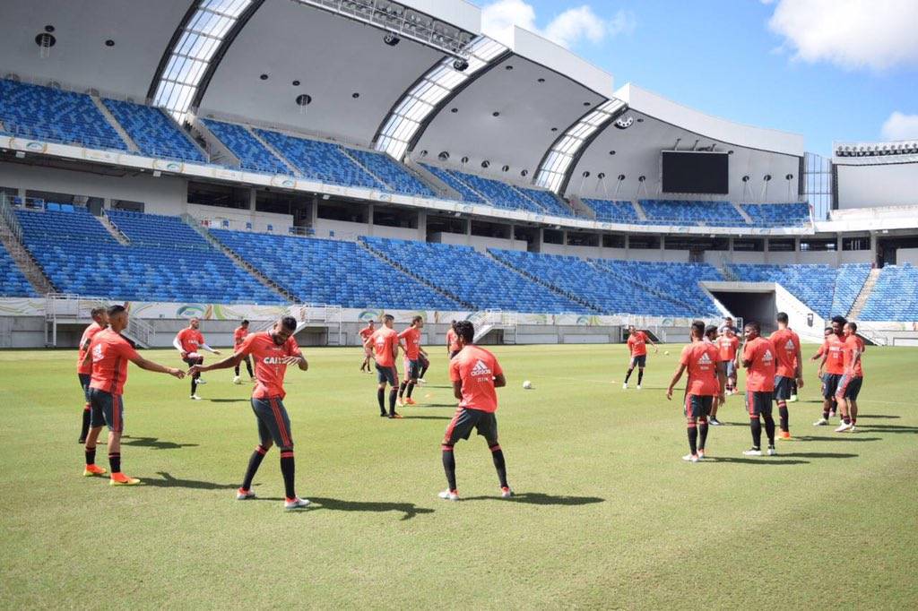 Flamengo finalizou preparação para o clássico (Foto: Divulgação/Flamengo)