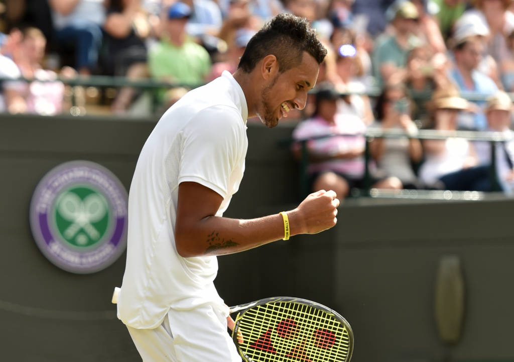 Nick Kyrgios derrotou Feliciano López para avançar em Londres (Foto: AFP)