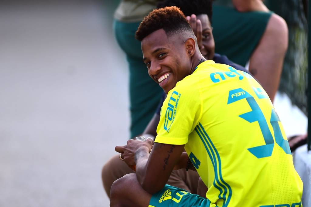 Tche Tche durante treino do Palmeiras na Academia da Barra Funda , em Sao Paulo,SP 11/07/2016 Foto:Sergio Barzaghi/Gazeta Press