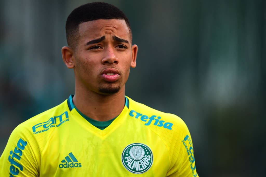 Gabriel Jesus durante treino do Palmeiras na Academia da Barra Funda, em Sao Paulo,SP 13/07/2016 Foto:Sergio Barzaghi/Gazeta Press