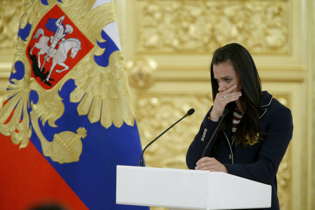 Isinbayeva admitiu que não virá ao Rio (Foto: Alexander Zemlianichenko/AFP) 