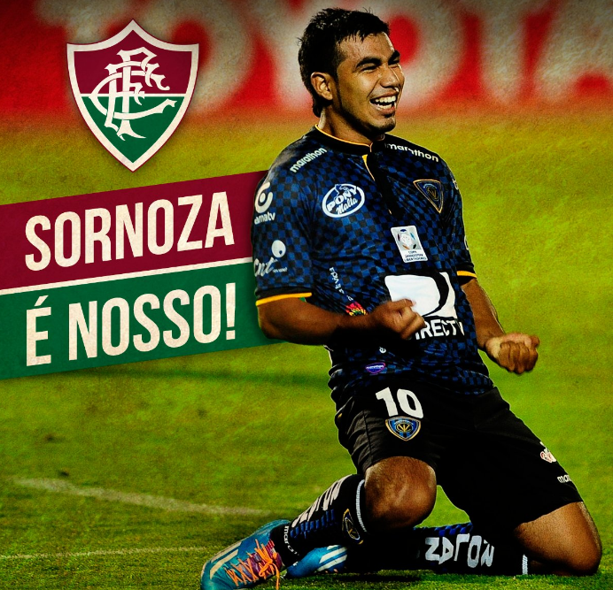 O Fluminense divulgou a contratação do jogador através do Twitter (Foto: Divulgação/Fluminense)