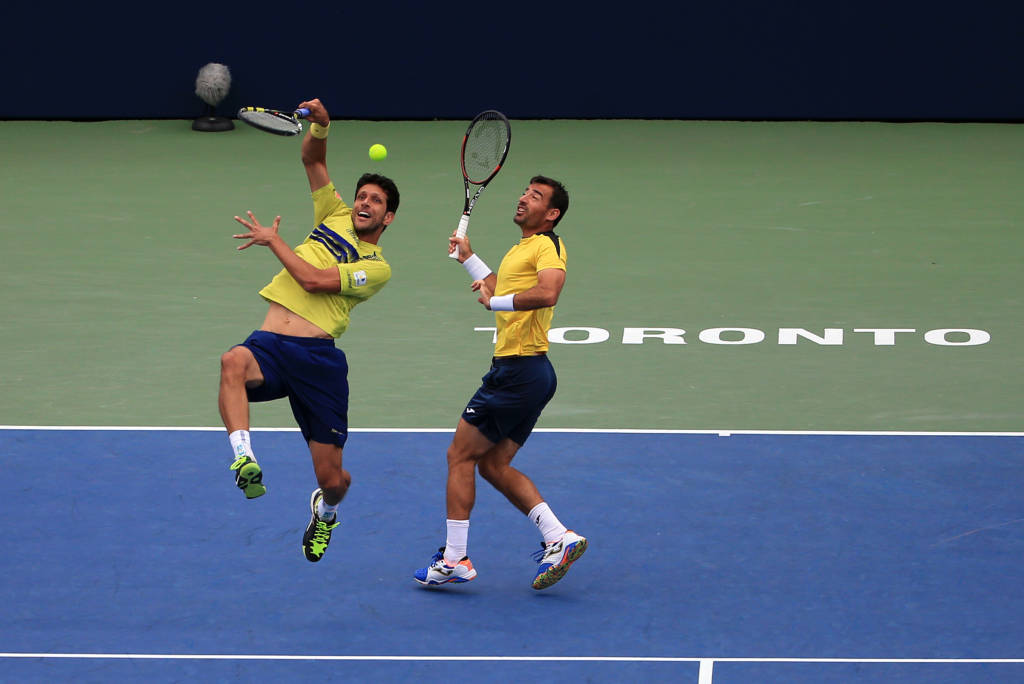 Marcelo Melo foi campeão em Toronto e enfrentava dificuldades para conseguir passagem para o Rio (Foto: Vaughn Ridley/Getty Images/AFP)