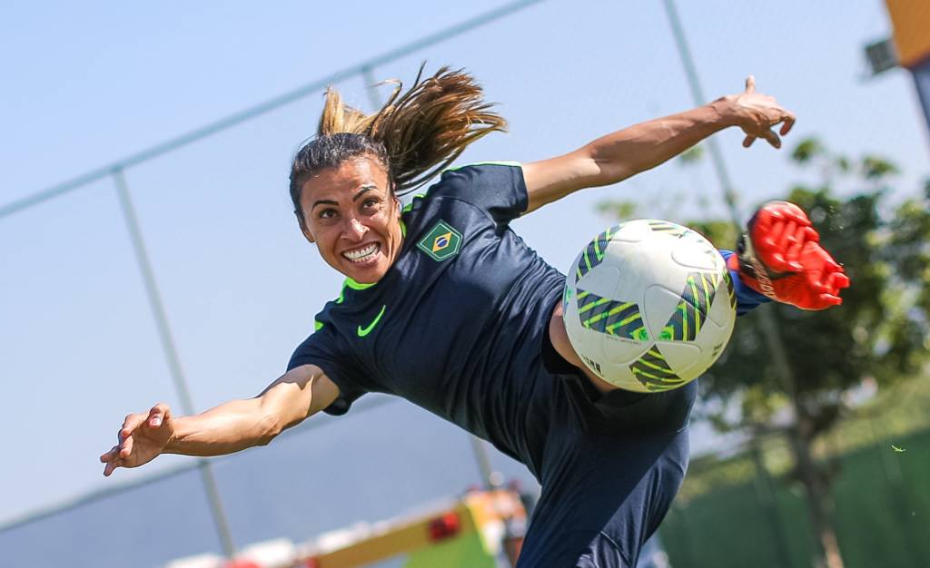 Marta comandará o Brasil na busca pelo ouro inédito (Foto: Ricardo Stuckert/ CBF)