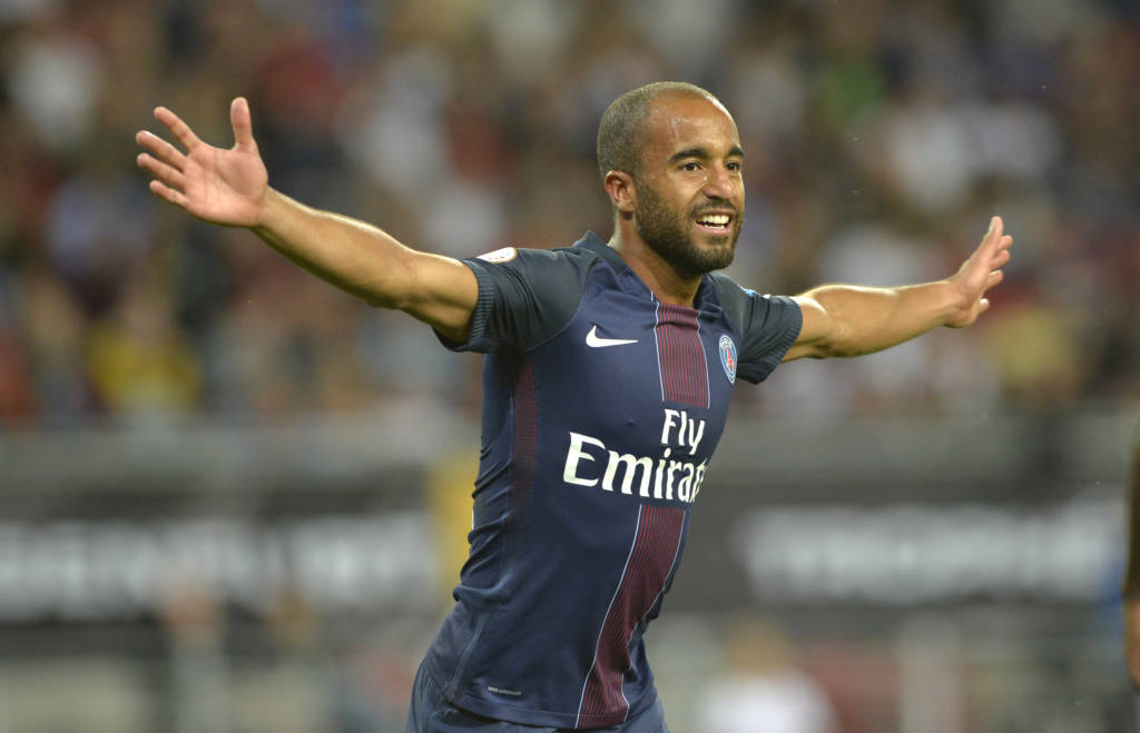 Lucas marcou o segundo gol da vitória do PSG (Foto: Samuel Kubani/AFP)