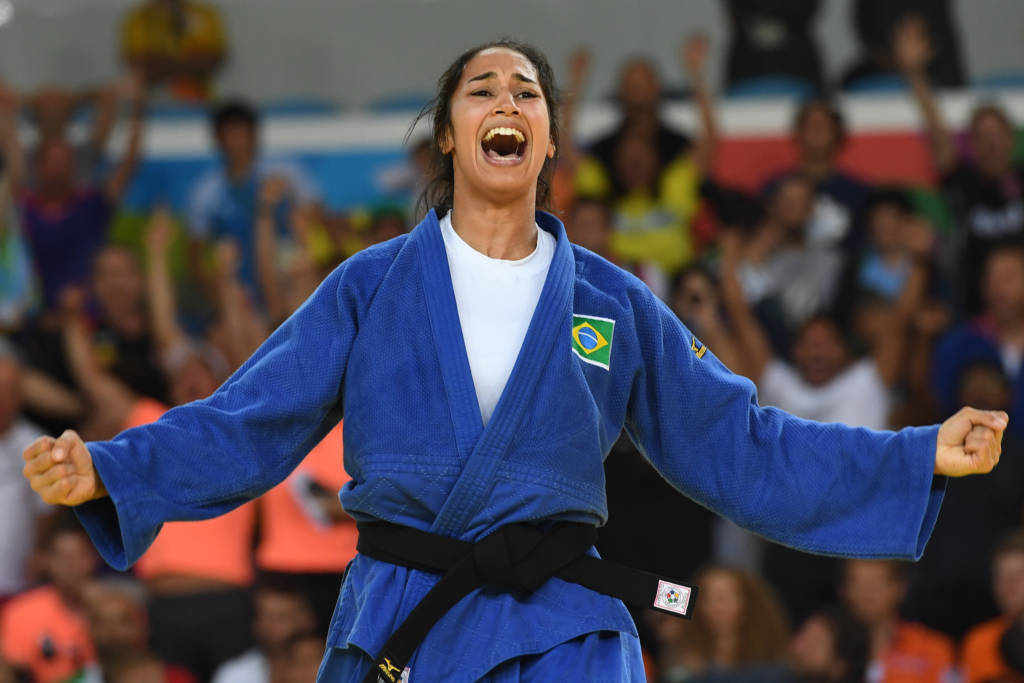 Após ter a chance de disputar a medalha de bronze, a judoca Mariana Silva ficou com o quarto lugar, após perder a batalha pelo bronze (Foto: AFP/Toshifumi Kitamura)