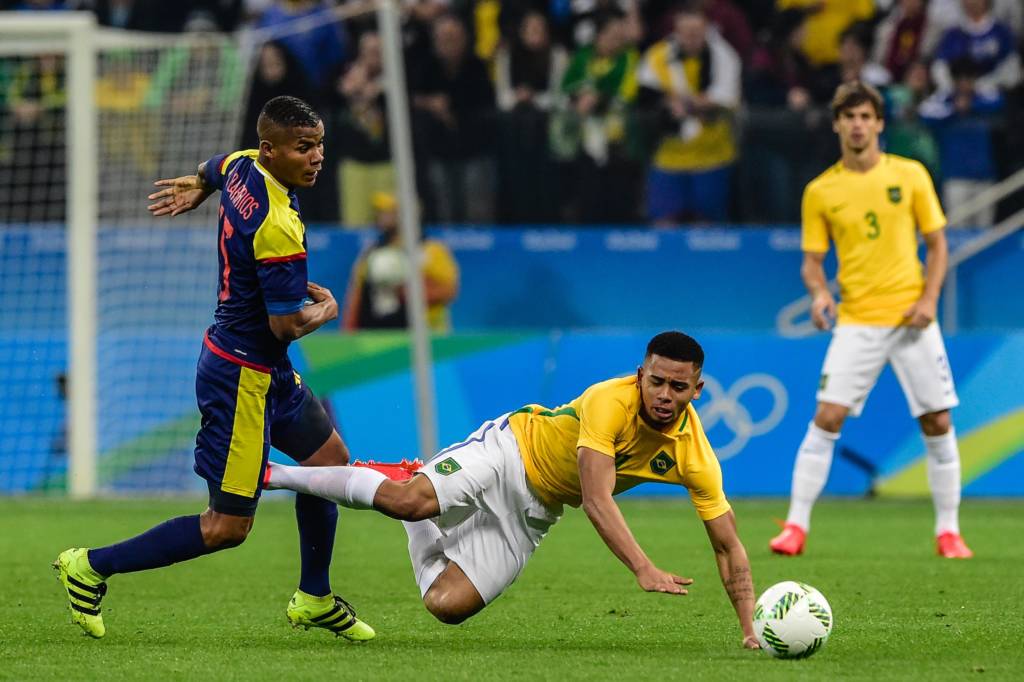 Gabriel Jesus Brasil X Colombia, quartas, Rio 2016, Arena Corinthians, 13/08/2016, Foto: Fernando Dantas/Gazeta Press