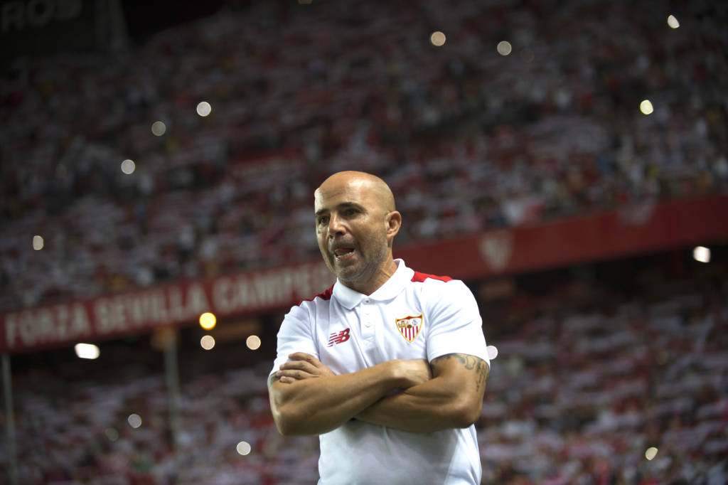 No jogo de ida, no estádio do Sevilla, a equipe de Sampaoli foi derrotada pelo Barcelona por 2 a 0 (Foto: Jorge Guerrero/AFP)