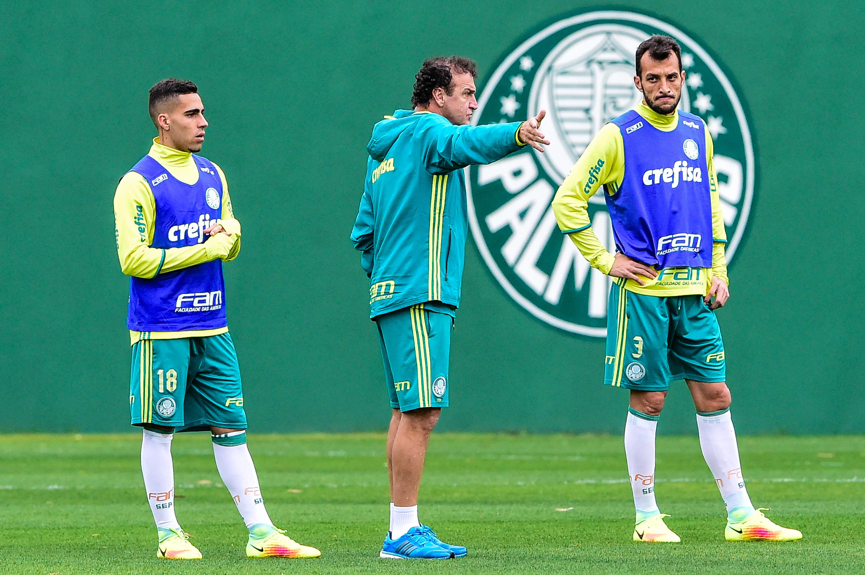 Gabriel, Cuca, Edu Dracena, Palmeiras, Academia de Futebol, Sao Paulo SP, 18/08/2016, Foto: Fernando Dantas/Gazeta Press