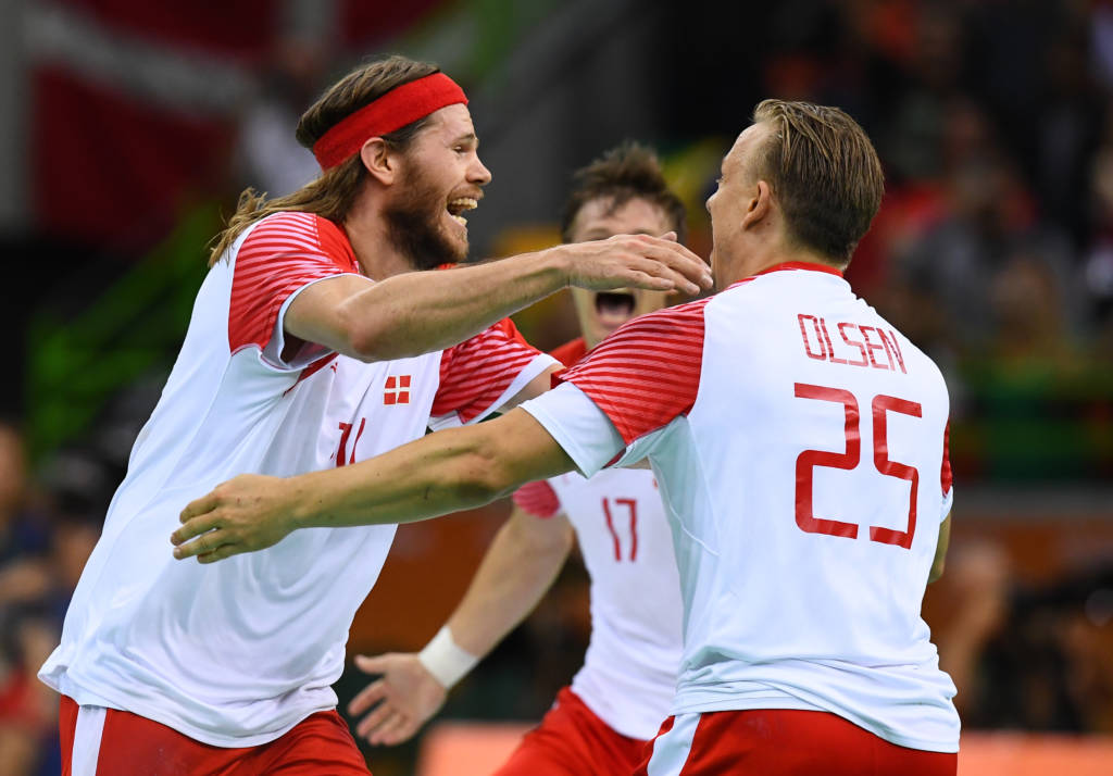 Seleção dinamarquesa controlou o jogo desde o início e conquistou uma grande vitória (Foto: Franck Fife/AFP)