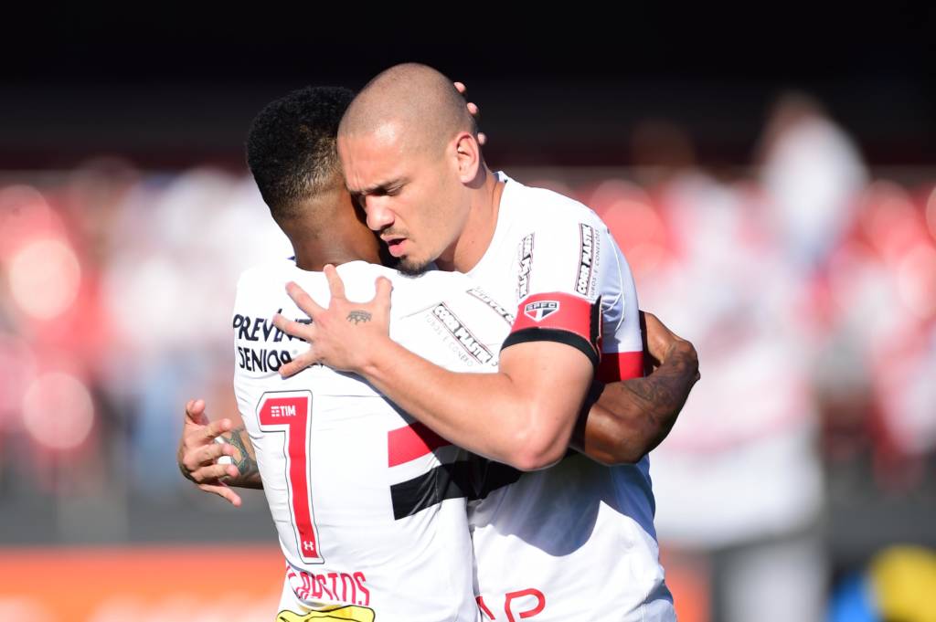 Jogadores do São Paulo confiam em melhorias até o dia do clássico contra o Palmeiras(Foto: Djalma Vassão/Gazeta Press)