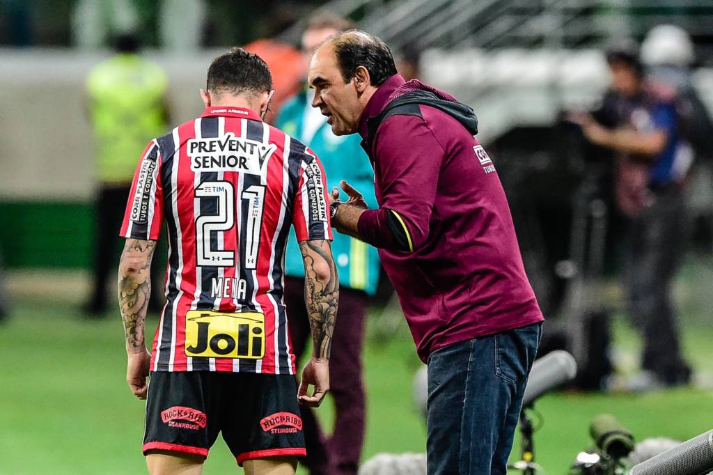 Ricardo Gomes apontou pontos positivos e negativos do São Paulo durante o clássico contra o Palmeiras (Foto: Fernando Dantas/Gazeta Press