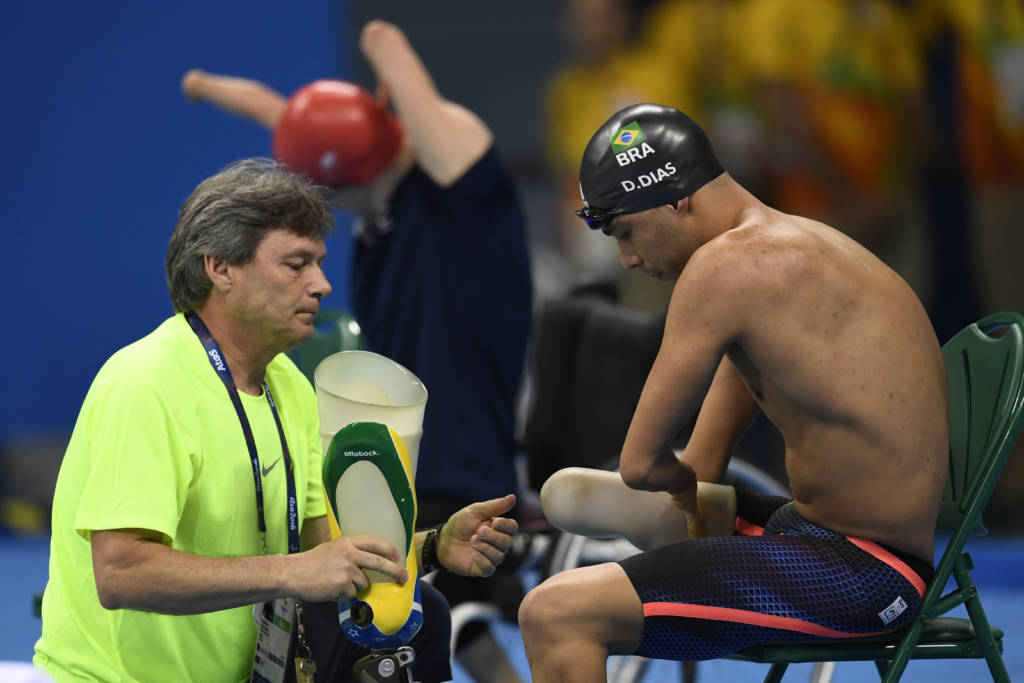 Daniel Dias ganhou a manhã de descanso nas Paralimpíadas Rio 2016 (Foto: Christope Simon/AFP)