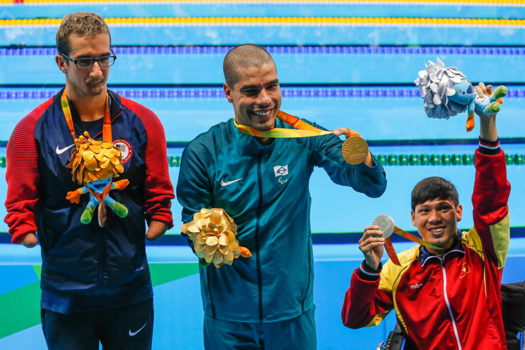 Ouro nos 50m livre, Daniel Dias conquistou sua 20ª medalha paralímpica (Foto: Marcelo Regua/MPIX/CPB)