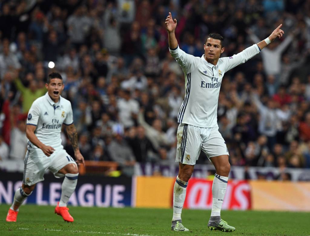 Cristiano Ronaldo deixou sua marca (Foto: Gerard Julien/AFP) 