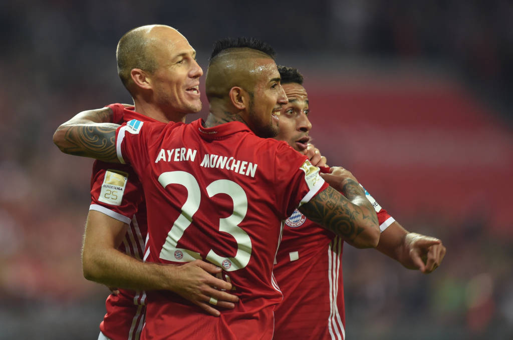 Robben voltou a marcar após longo período lesionado (Foto: Christof Stache/AFP)