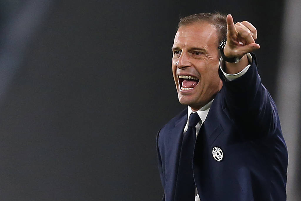 O técnico Maximiliano Allegri deverá repetir o time da última rodada Foto: AFP)