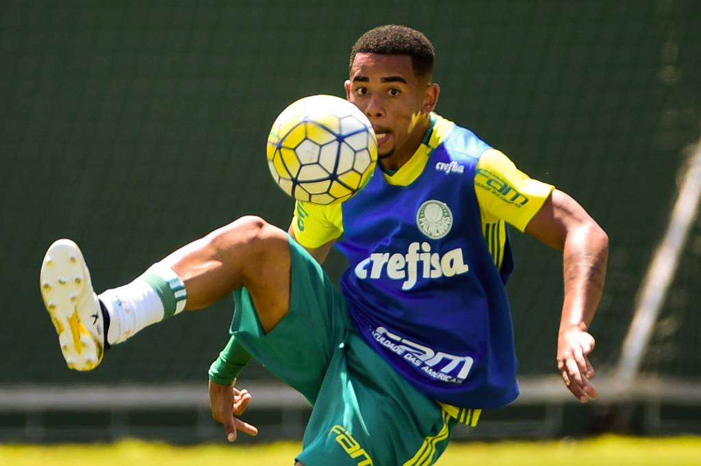 Livre de suspensão, Gabriel Jesus está de volta ao Palmeiras contra o Coritiba (Foto: Djalma Vassão/Gazeta Press)