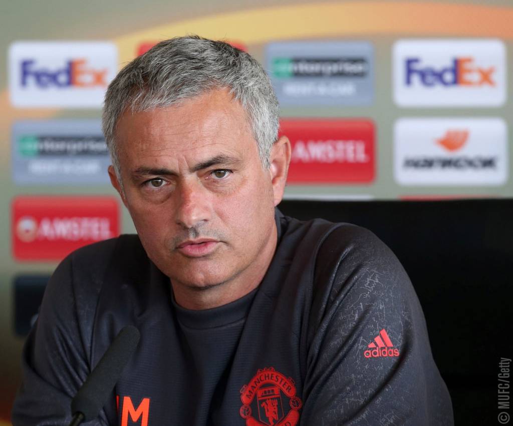 Mourinho espera reação do United na Liga Europa (Foto: Divulgação/Manchester United)