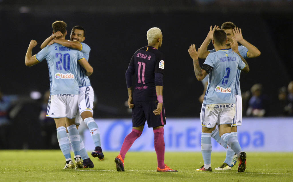 Celta passou por cima do Barcelona (Foto: Miguel Riopa/AFP) 
