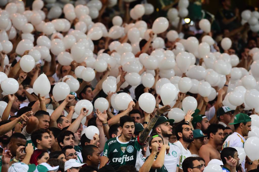 Torcida durante Palmeiras X Flamengo,pelo campeonato brasileiro,na arena Palestra,em Sao Paulo,SP SP 14/09/2016 Foto:Sergio Barzaghi/Gazeta Press