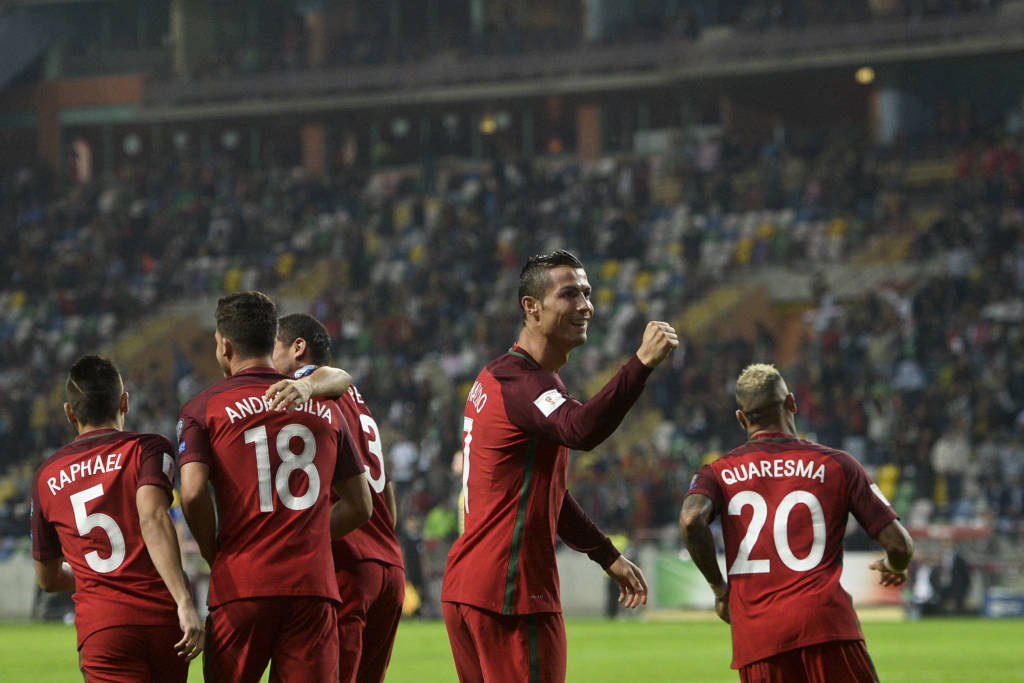 Cristiano Ronaldo fez seu primeiro jogo com Portugal após a disputa da Euro e marcou quatro gols (Foto: Patricia de Melo Moreira/AFP)