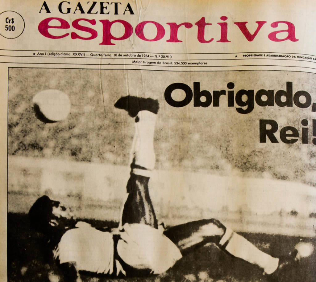 Capa de 10 de outubro de 1984 estampou homenagem a Pelé