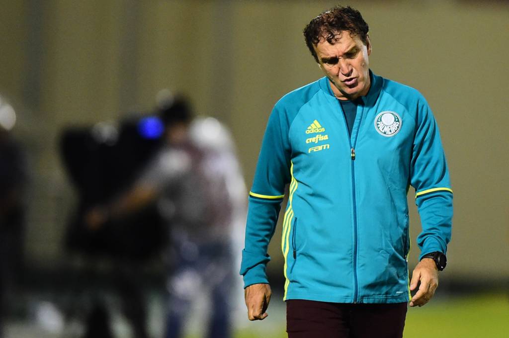 Cuca, técnico jogador do Palmeiras, durante partida contra o Cruzeiro, válida pela trigésima rodada do Campeonato Brasileiro 2016.