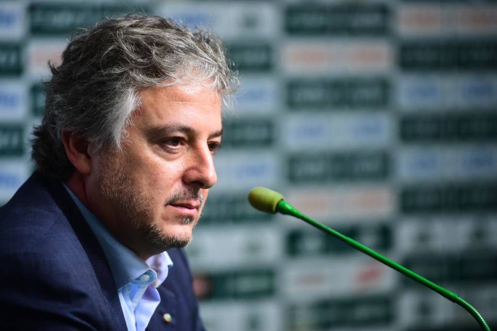 Paulo Nobre durante coletiva de imprensa na Academia da Barra Funda,em Sao Paulo, SP 04/10/2016 Foto:Sergio Barzaghi/Gazeta Press