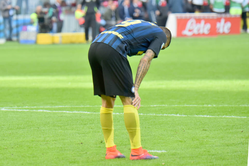 Icardi perdeu pênalti ainda no primeiro tempo (Foto: Giuseppe Cacace/AFP)