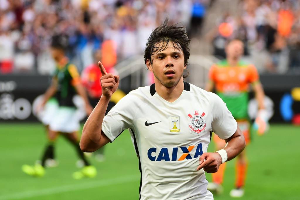 O paraguaio Ángel Romero se tornou o maior artilheiro de Itaquera, com 16 gols ( Foto:Sergio Barzaghi/Gazeta Press)