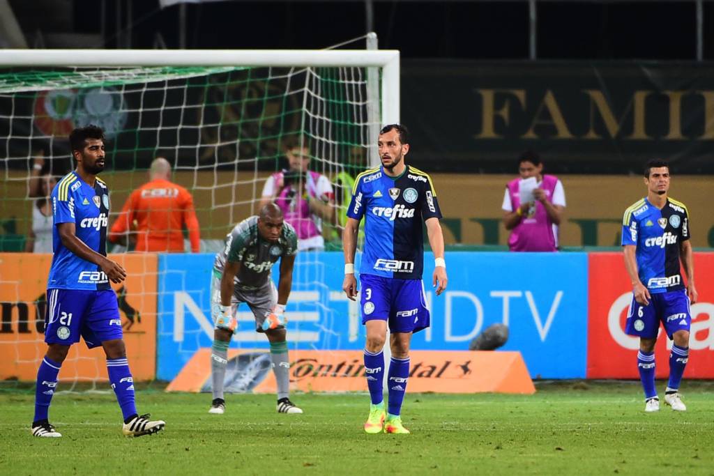 Time reserva cedeu empate para o Grêmio e Palmeiras foi eliminado na Copa do Brasil (Foto: Sergio Barzaghi/Gazeta Press) 