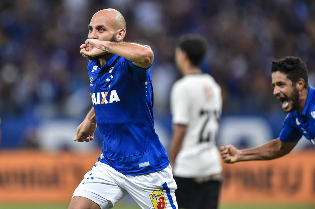 Bruno Rodrigo anotou o terceiro gol do Cruzeiro no Mineirão (foto: Juliana Flister/Light Press/Cruzeiro)