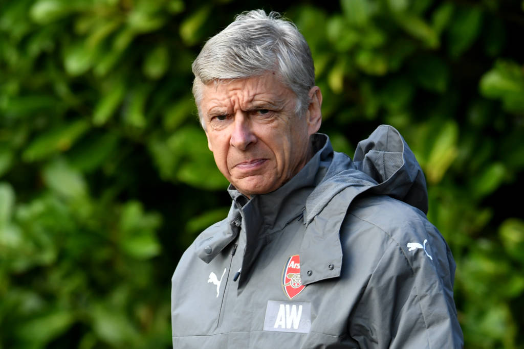 Arsenal's French manager Arsene Wenger arrives for a training session at Arsenal's London Colney training ground near Watford north of London on October 18, 2016 ahead of their UEFA Champions League group A football match against Ludogorets Razgrad on October 19. / AFP PHOTO / BEN STANSALL