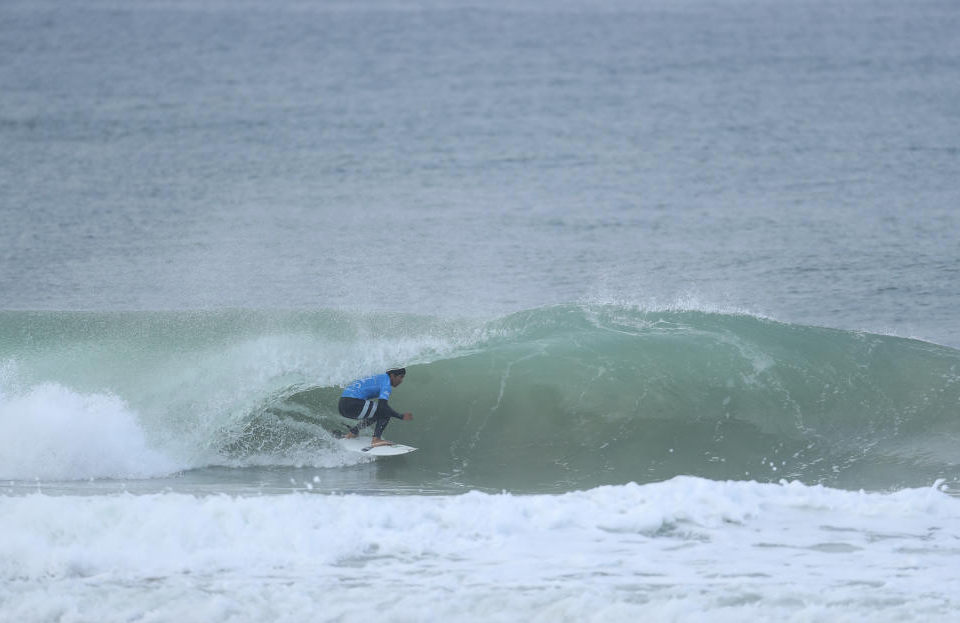 Miguel Pupo desbancou a lenda Kelly Slater (Foto: Divulgação/WSL)