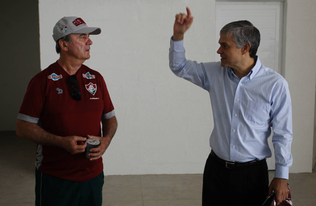 Elenco do Flu recebeu apoio do presidente Peter Siemsen após sequência ruim (Foto: Nelson Perez/Fluminense)