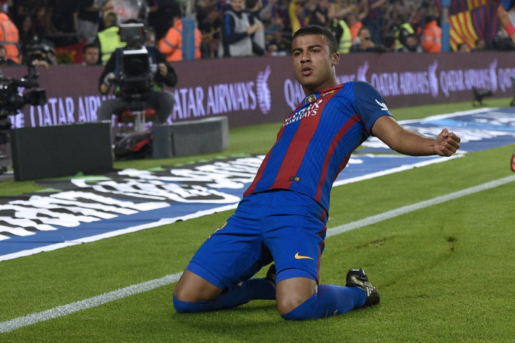 Rafinha garantiu a vitória do Barça (Foto: Lluis Gene/AFP) 