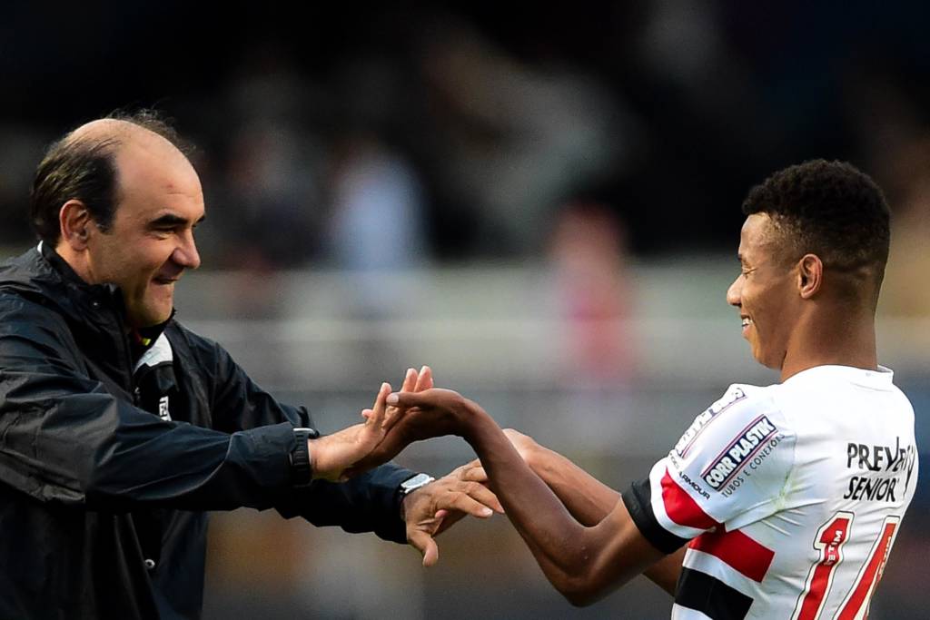 O garoto David Neres será titular no time de Ricardo Gomes contra o América-MG (Foto: Djalma Vassão/Gazeta Press)