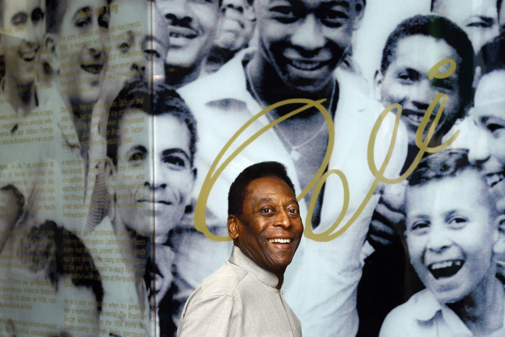 Pelé deve ser homenageado no amistoso entre Santos e Cosmos (Foto: Ricardo Saibun/Divulgação Santos FC)