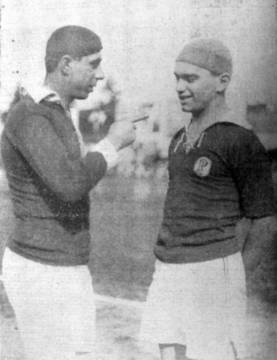 Ídolo Heitor (e) conversa com Romeu Pellicciari