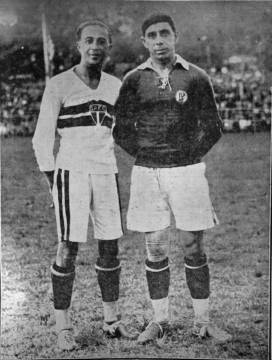 São-paulino Friedenreich e palestrino Heitor foram companheiros na Seleção Brasileira (Foto: Acervo/Gazeta Press)