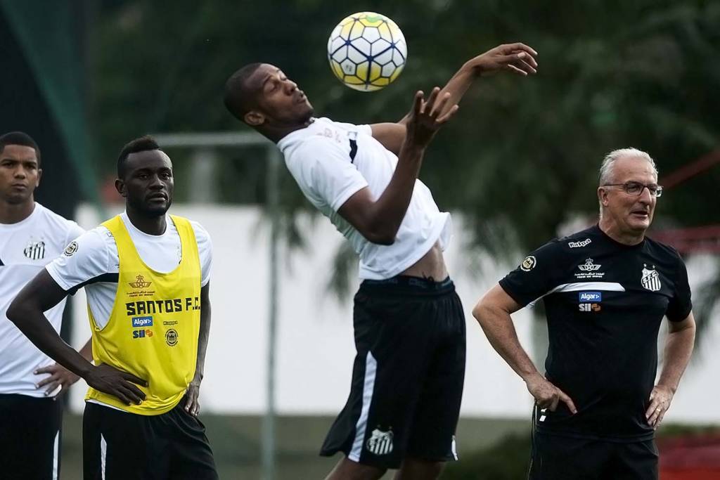 Copete (foto) foi convocado pela Seleção da Colômbia e voltou ao Santos nesta quarta-feira (Foto: Ivan Storti/Santos FC)