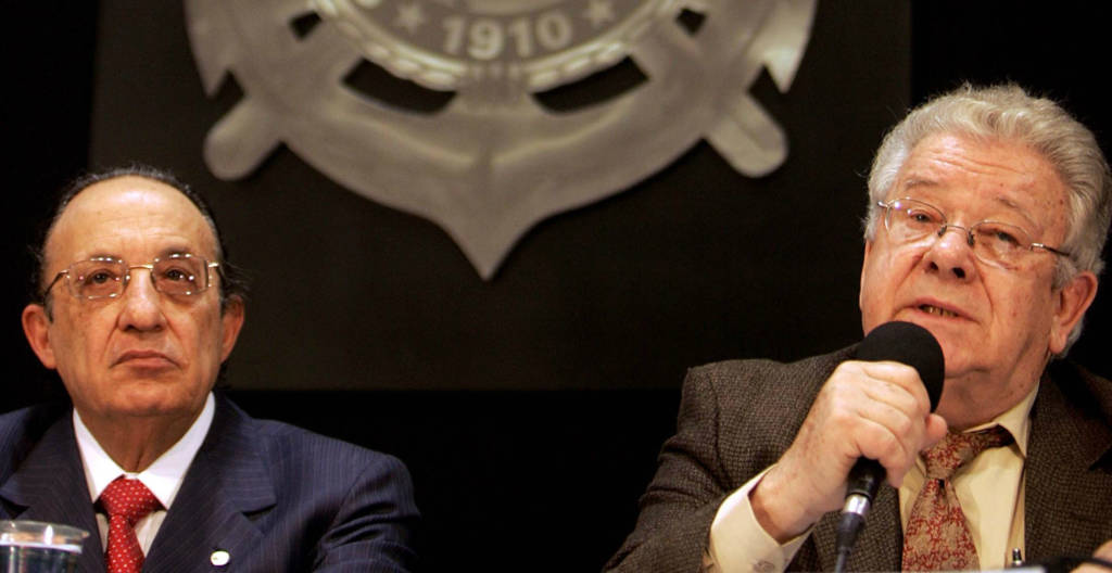 Rubens Approbato Machado (esq.) era Conselheiro vitalício do Corinthians (Foto: Fernando Pilatos/Gazeta Press)