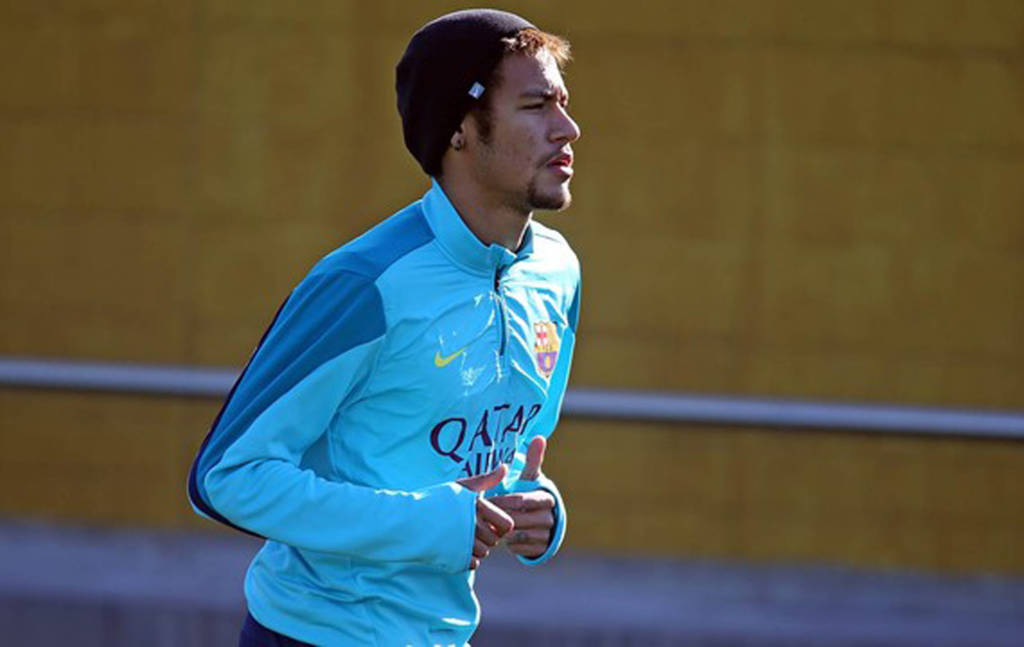 Neymar joga contra o Málaga (Foto: Miguel Ruiz/FCB)