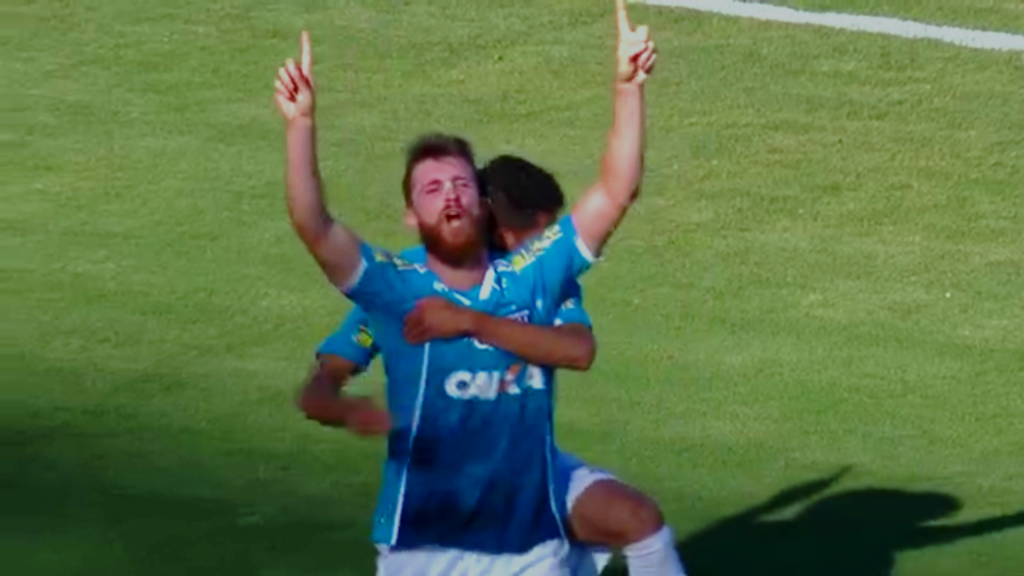 Diego Jardel marcou o gol que garantiu o Avaí na Série A do Campeonato Brasileiro em 2017(Foto: Reprodução)